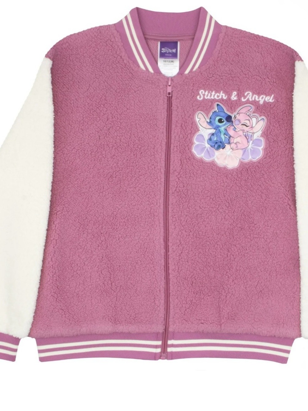 BRAND NEW Disney Lilo & Stitch Girls Varsity Bomber Jacket Size 10-12